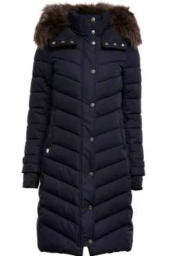 Holland Cooper Headwear|Shop By Product-Burghley Bobble Hat Ink Navy