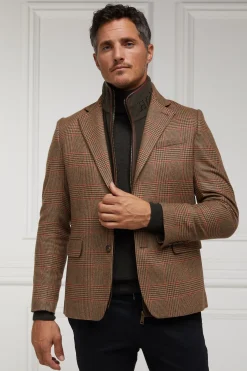 Holland Cooper Gifts For Him|Knitwear-Byron Roll Neck Knit Charcoal