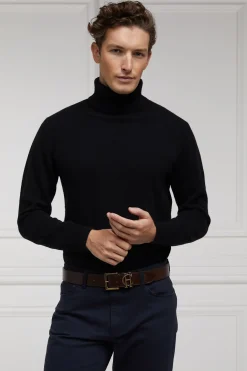 Holland Cooper Knitwear|Shop By Product-Byron Roll Neck Knit Black