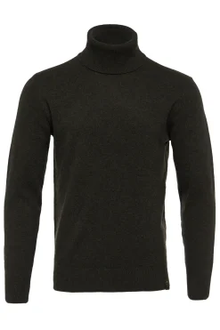 Holland Cooper Knitwear|Shop By Product-Byron Roll Neck Knit Moss