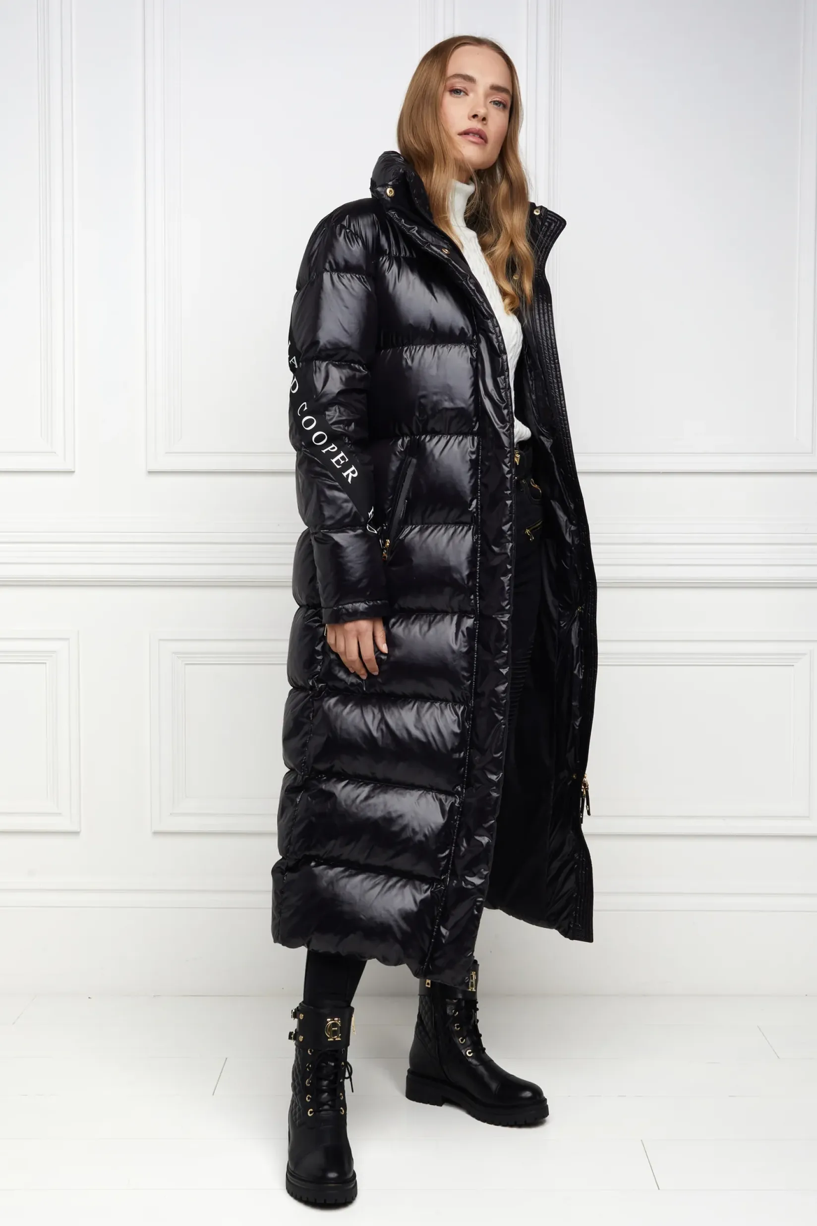 Holland Cooper Gifts For Her|Boots-Camden Biker Boot Black