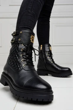 Holland Cooper Gifts For Her|Boots-Camden Biker Boot Black