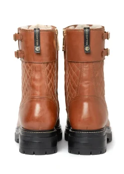 Holland Cooper Boots|Footwear-Camden Biker Boot Tan