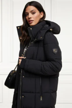 Holland Cooper Gifts For Her|Coats-Carrington Longline Coat Black