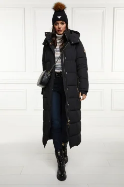 Holland Cooper Gifts For Her|Coats-Carrington Longline Coat Black