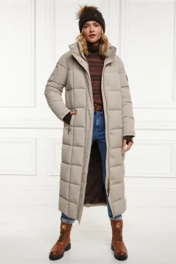 Holland Cooper Coats|Country Collection-Carrington Longline Coat Stone