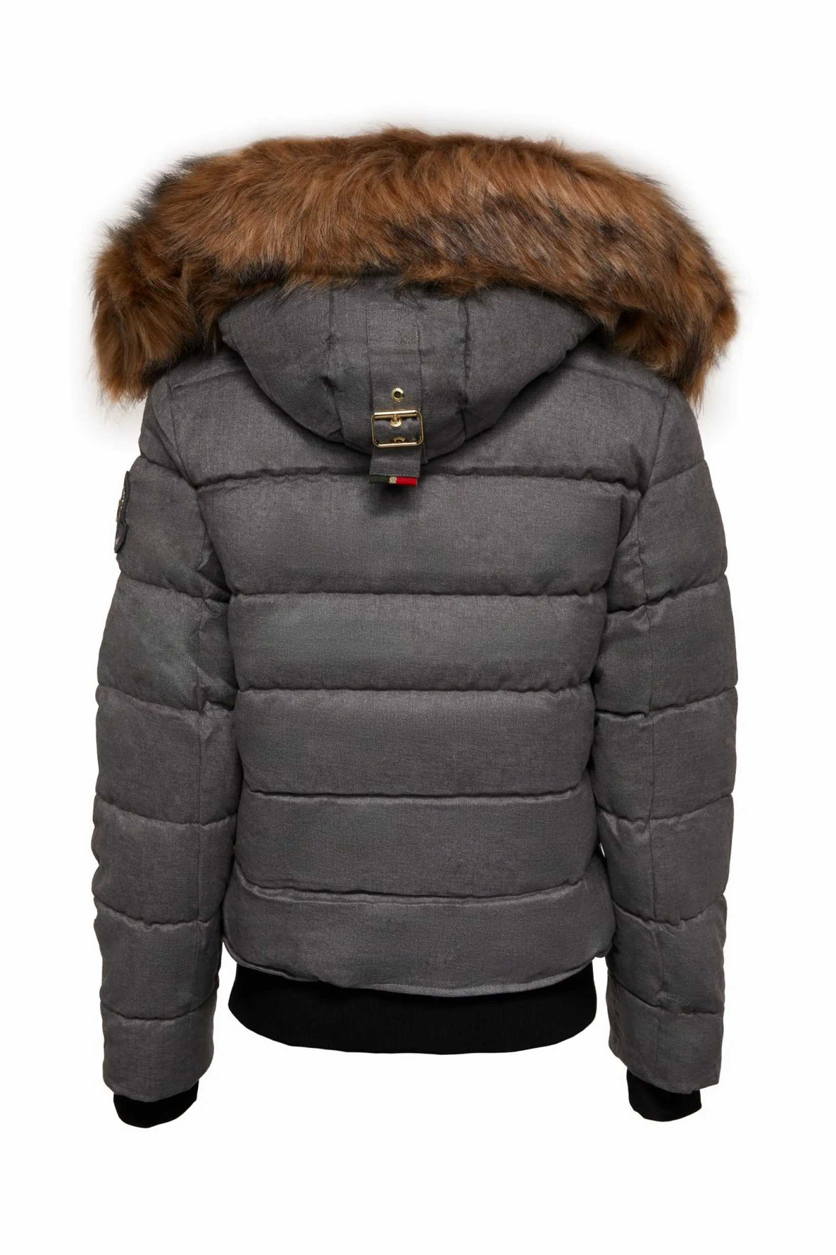 Holland Cooper Coats-Cervinia Puffer Light Grey Tweed