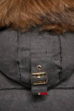 Holland Cooper Coats-Cervinia Puffer Light Grey Tweed
