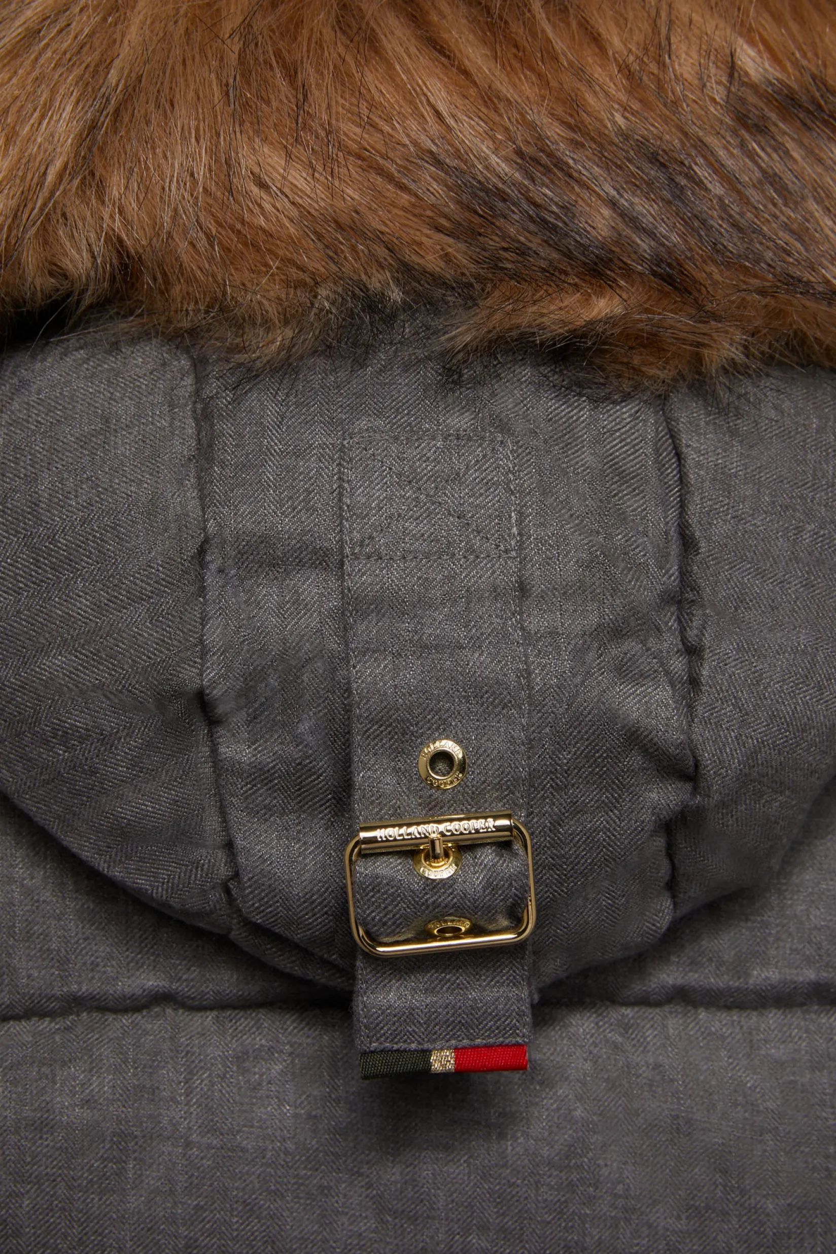 Holland Cooper Coats-Cervinia Puffer Light Grey Tweed