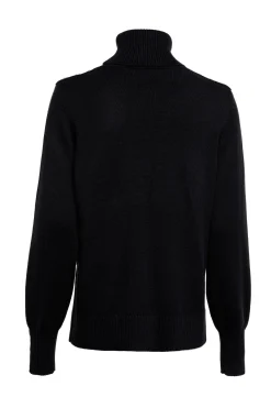 Holland Cooper Knitwear-Chamonix Roll Neck Knit Black