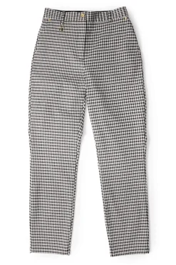 Holland Cooper Trousers|Workwear Wardrobe-Charlton Trousers Houndstooth Gold