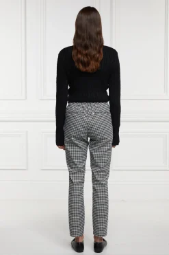 Holland Cooper Trousers|Workwear Wardrobe-Charlton Trousers Houndstooth Gold