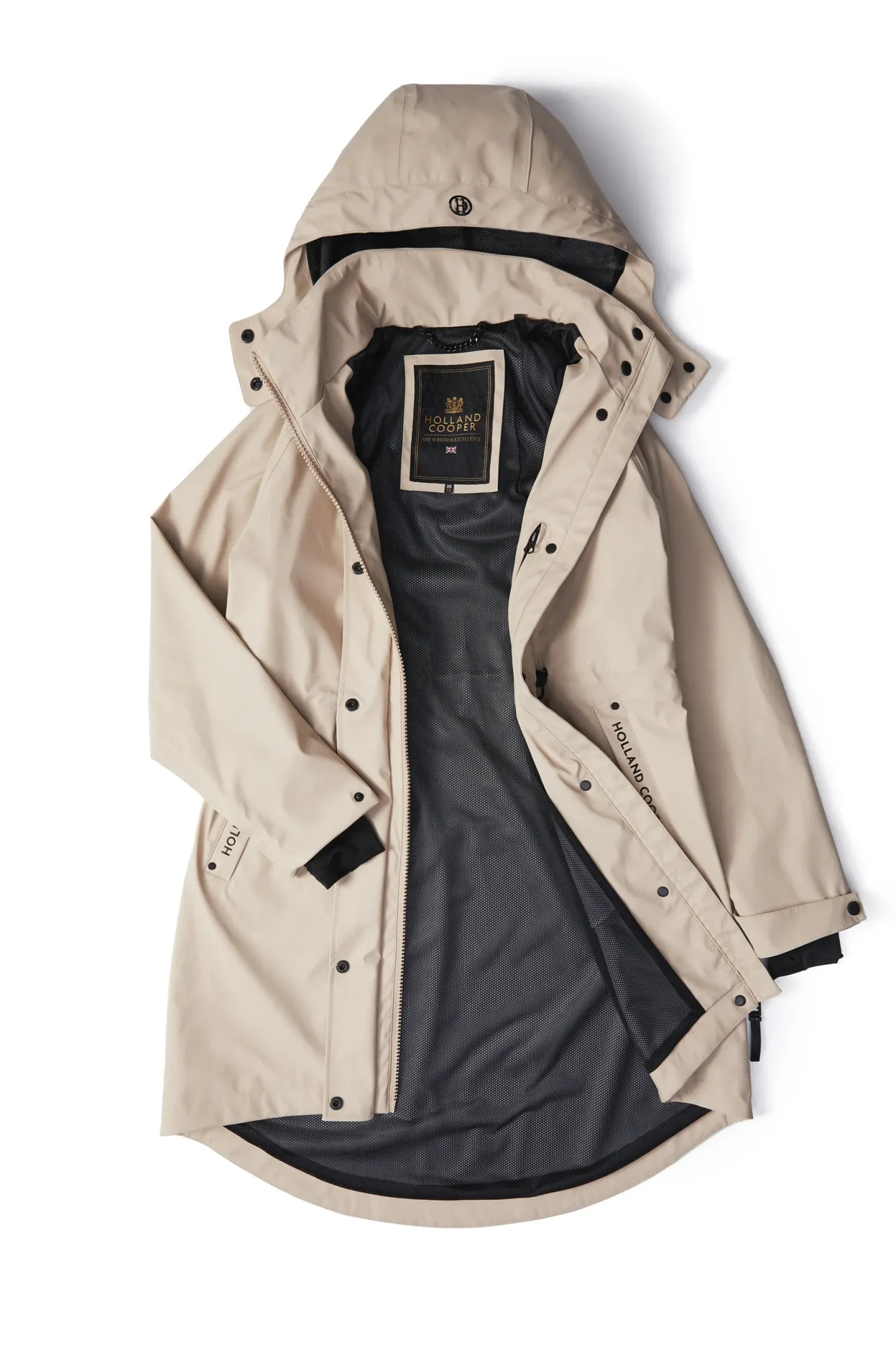 Holland Cooper Jackets|At The Stables-Chartwell Rain Parka Stone