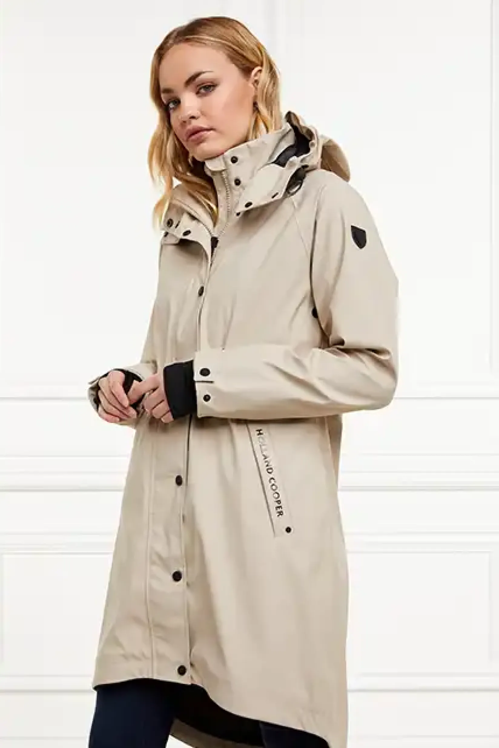 Holland Cooper Jackets|At The Stables-Chartwell Rain Parka Stone