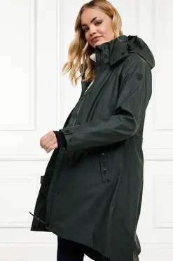 Holland Cooper Jackets|At The Stables-Chartwell Rain Parka Evergreen