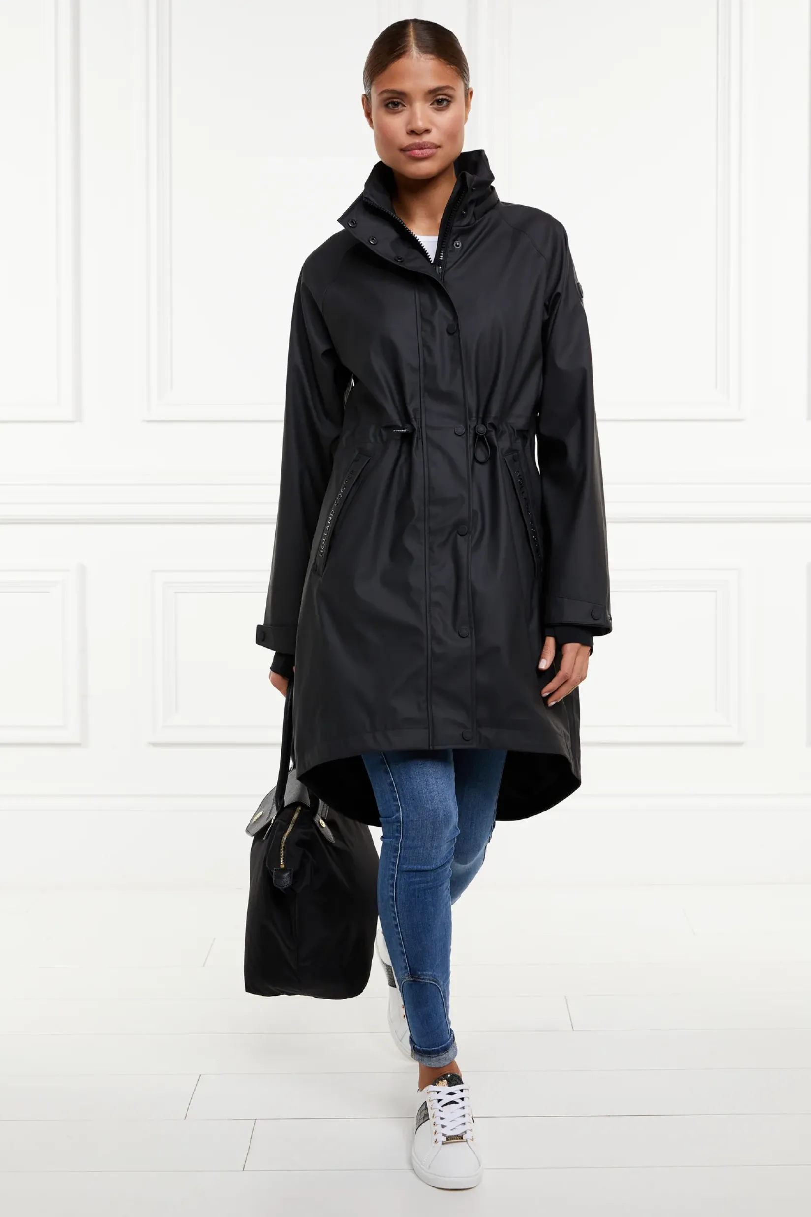 Holland Cooper Jackets|At The Stables-Chartwell Rain Parka Black