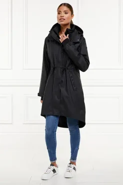 Holland Cooper Jackets|At The Stables-Chartwell Rain Parka Black