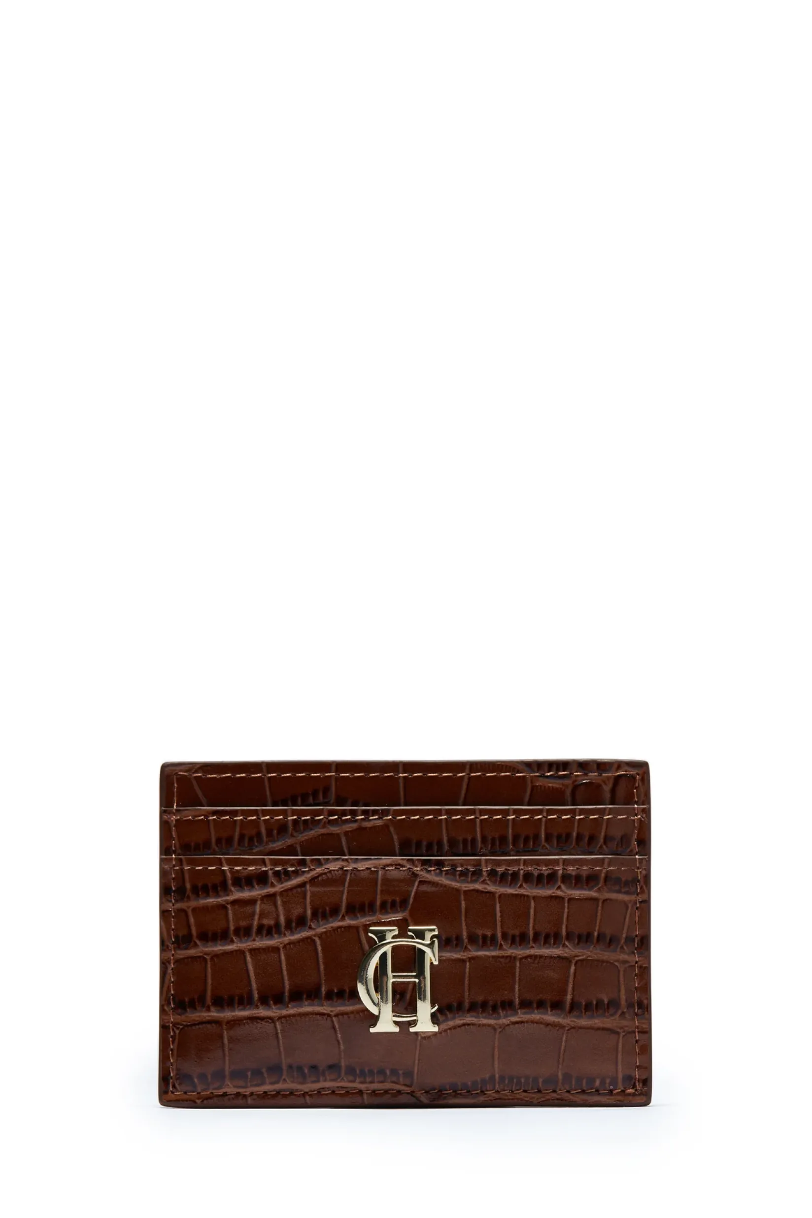 Holland Cooper The Perfect Gesture|Gifts For Him-Chelsea Card Holder Tan Croc