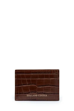 Holland Cooper The Perfect Gesture|Gifts For Him-Chelsea Card Holder Tan Croc