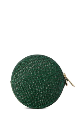 Holland Cooper Small Leather Goods|Small Leather Goods-Chelsea Coin Purse Emerald Croc