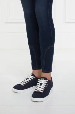 Holland Cooper Bestsellers|Footwear-Chelsea Court Trainer Ink Navy