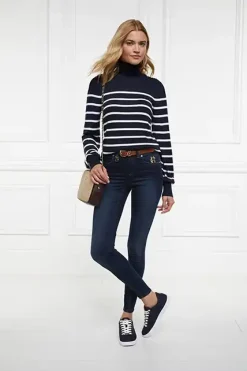 Holland Cooper Bestsellers|Footwear-Chelsea Court Trainer Ink Navy