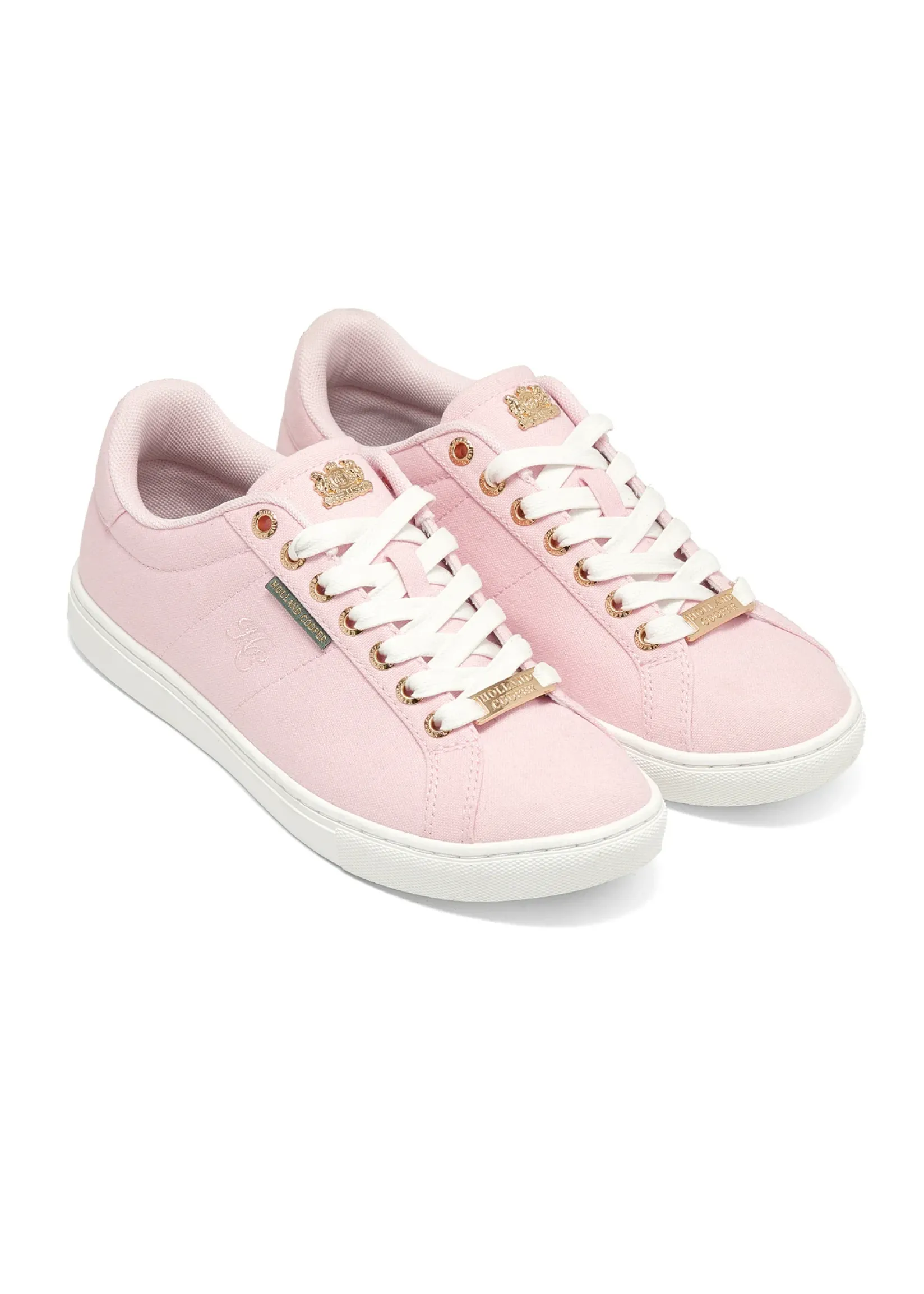 Holland Cooper Trainers|Footwear-Chelsea Court Trainer Pink
