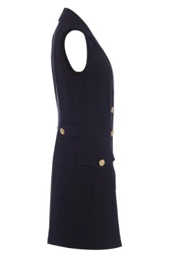 Holland Cooper Dresses|Back In Stock-Chelsea Dress Black Linen