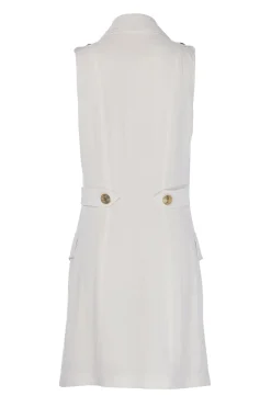 Holland Cooper Dresses-Chelsea Dress Oyster Linen