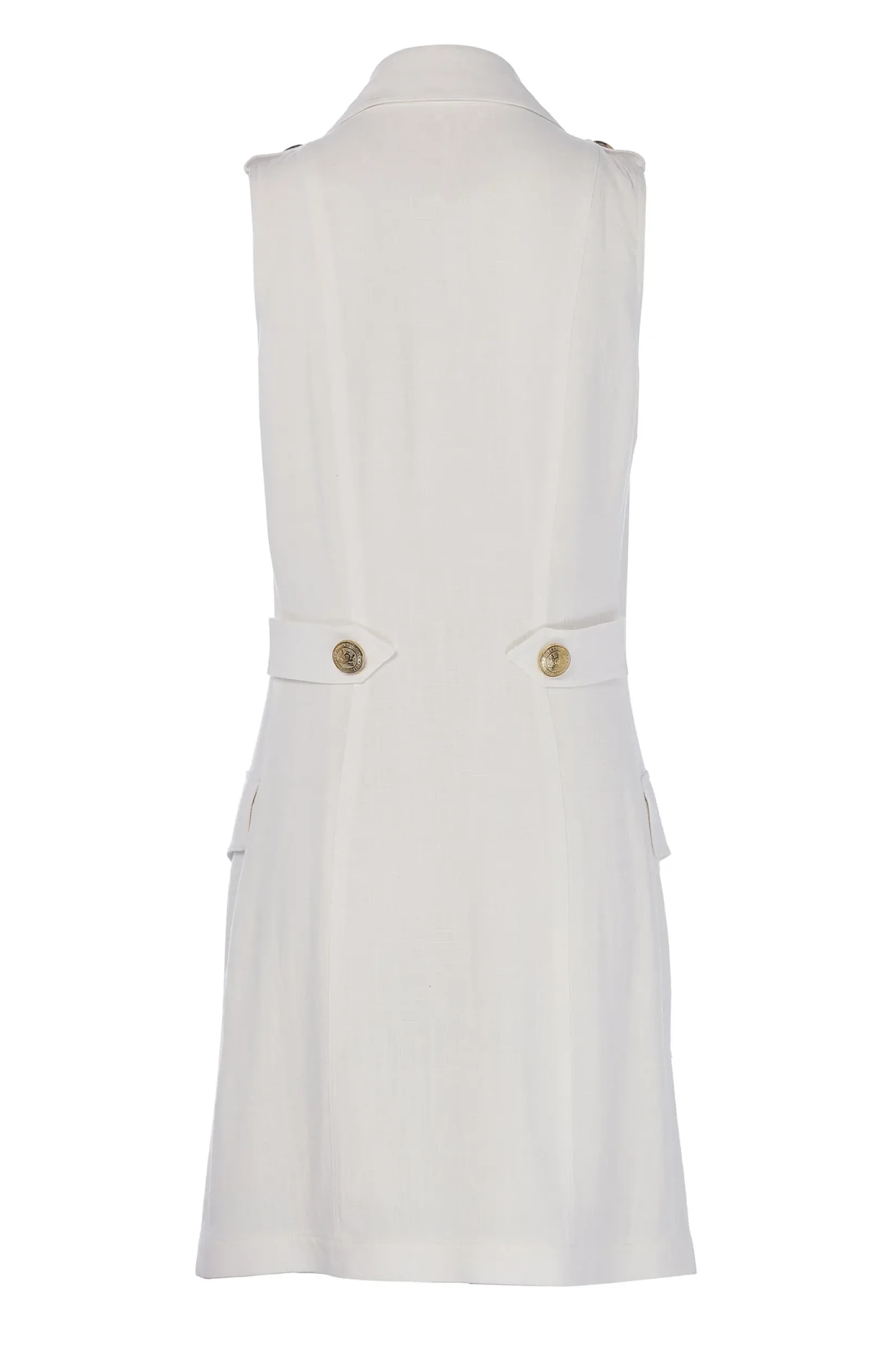 Holland Cooper Dresses-Chelsea Dress Oyster Linen