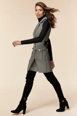 Holland Cooper In Stock Tailoring-Chelsea Dress Houndstooth