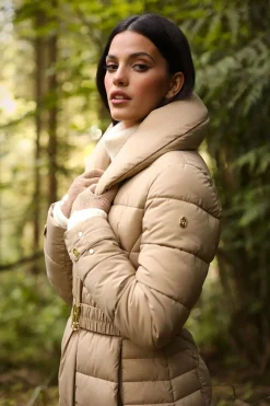 Holland Cooper Gifts For Her|The Perfect Gesture-Chelsea Logo Knitted Gloves Camel Cream