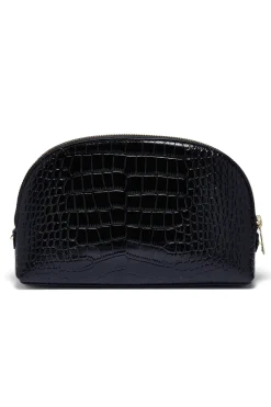 Holland Cooper The Perfect Gesture|Gifts For Her-Chelsea Makeup Bag Black Croc