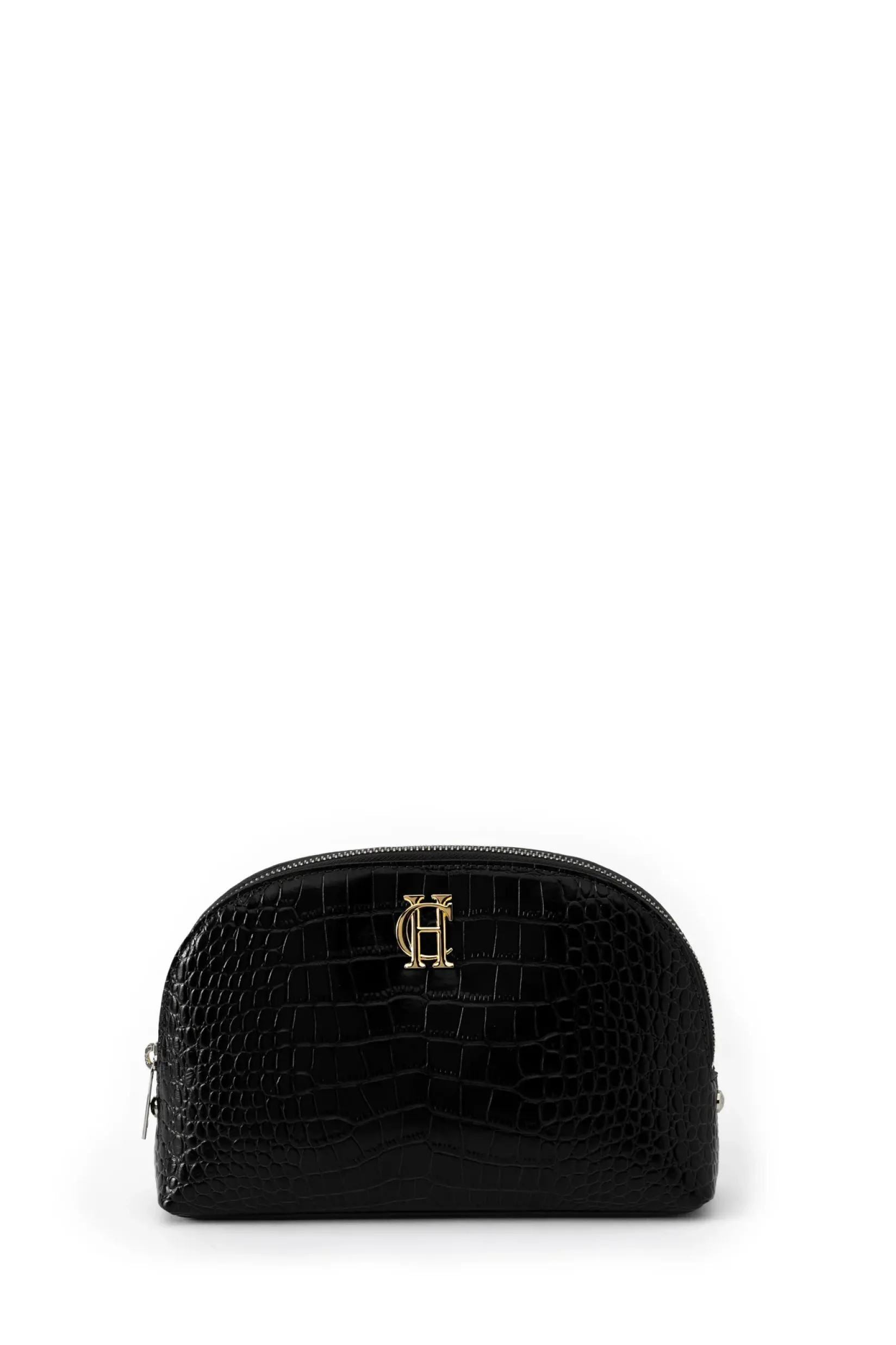 Holland Cooper The Perfect Gesture|Gifts For Her-Chelsea Makeup Bag Black Croc