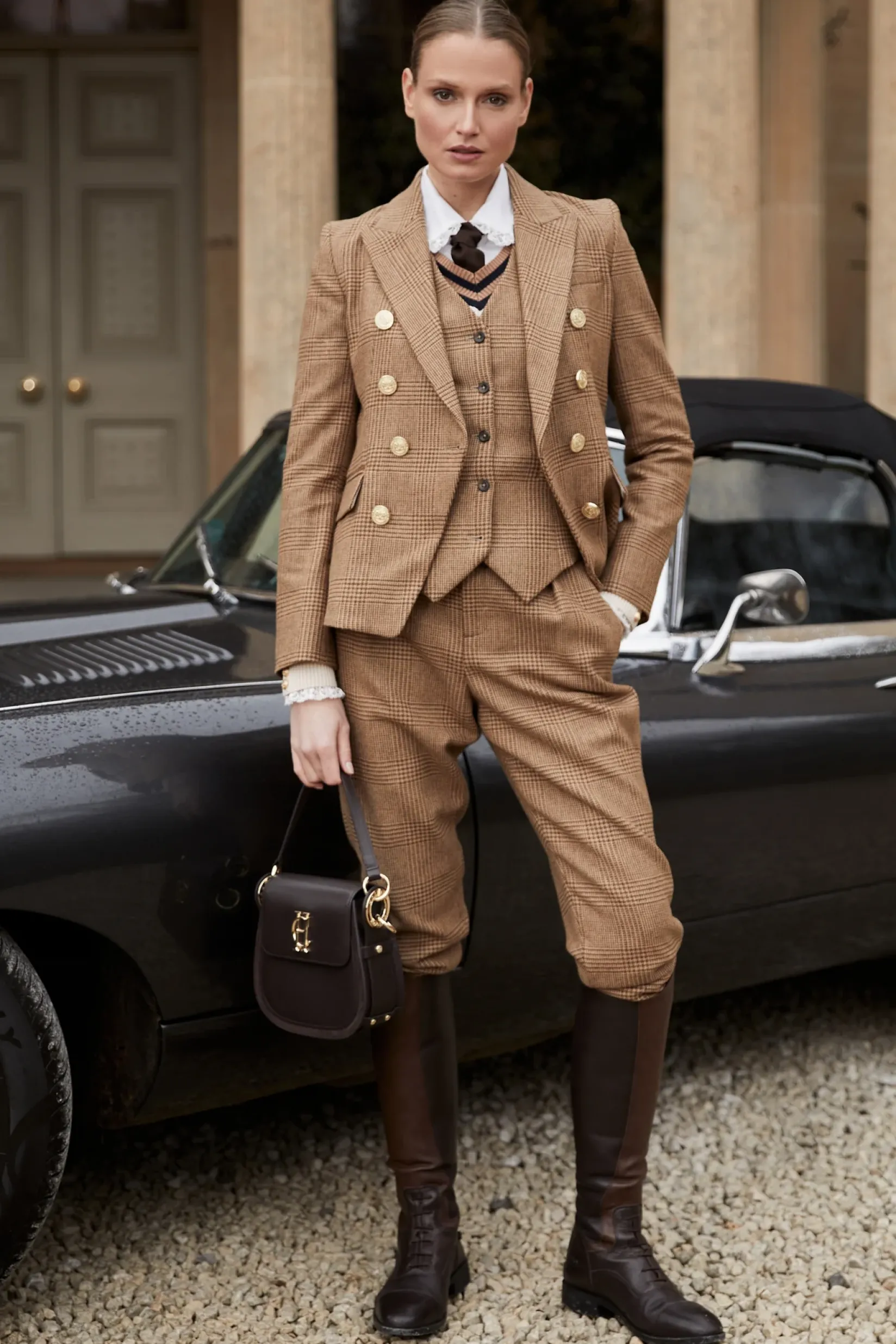 Holland Cooper The Perfect Gesture|Crossbody Bags-Chelsea Saddle Bag Chocolate