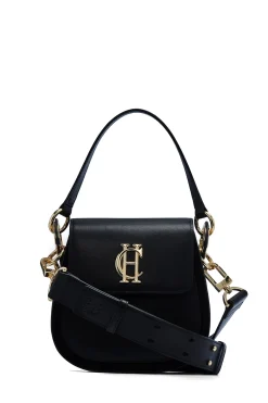 Holland Cooper Crossbody Bags|Bags-Chelsea Saddle Bag Soft Black