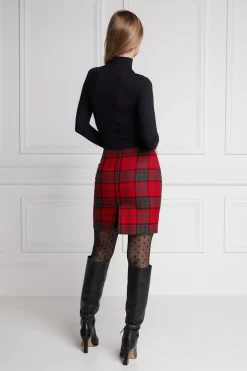 Holland Cooper Skirts|In Stock Tailoring-Chelsea Skirt Red Tartan