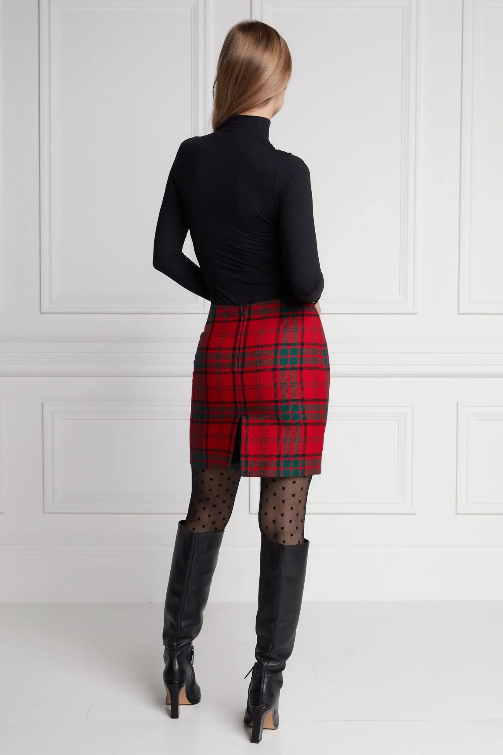 Holland Cooper Skirts|In Stock Tailoring-Chelsea Skirt Red Tartan