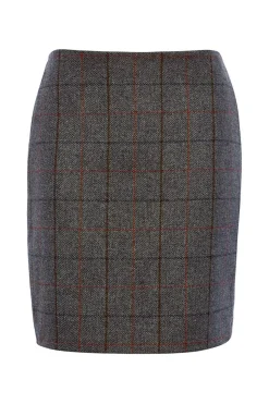 Holland Cooper Skirts|In Stock Tailoring-Chelsea Skirt Mid Blue Check