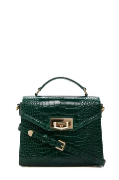 Holland Cooper The Perfect Gesture|Crossbody Bags-Cheltenham Bag Emerald Croc