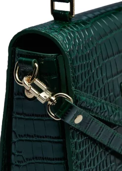 Holland Cooper The Perfect Gesture|Crossbody Bags-Cheltenham Bag Emerald Croc