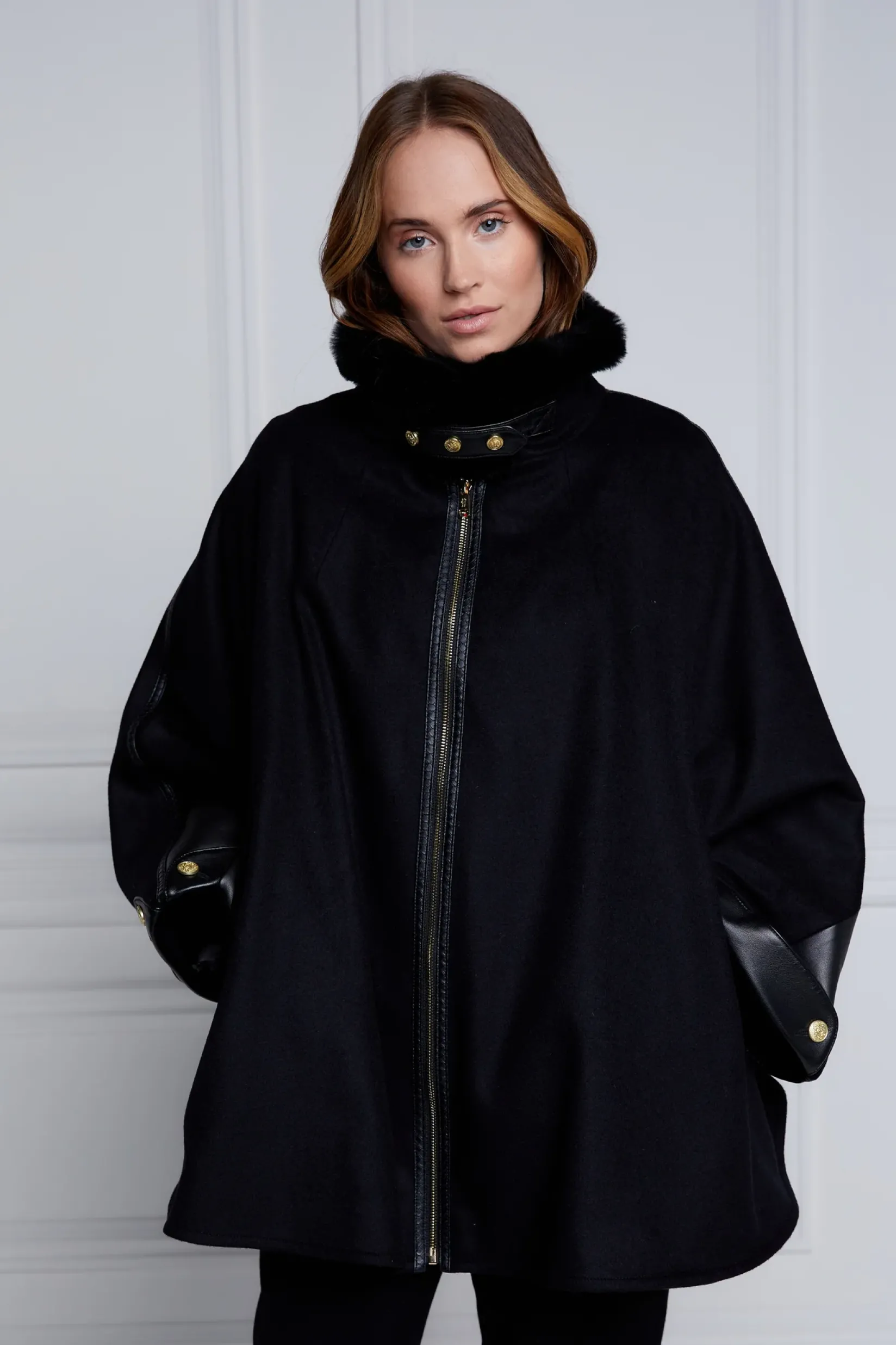 Holland Cooper Capes-Chiltern Cape Soft Black