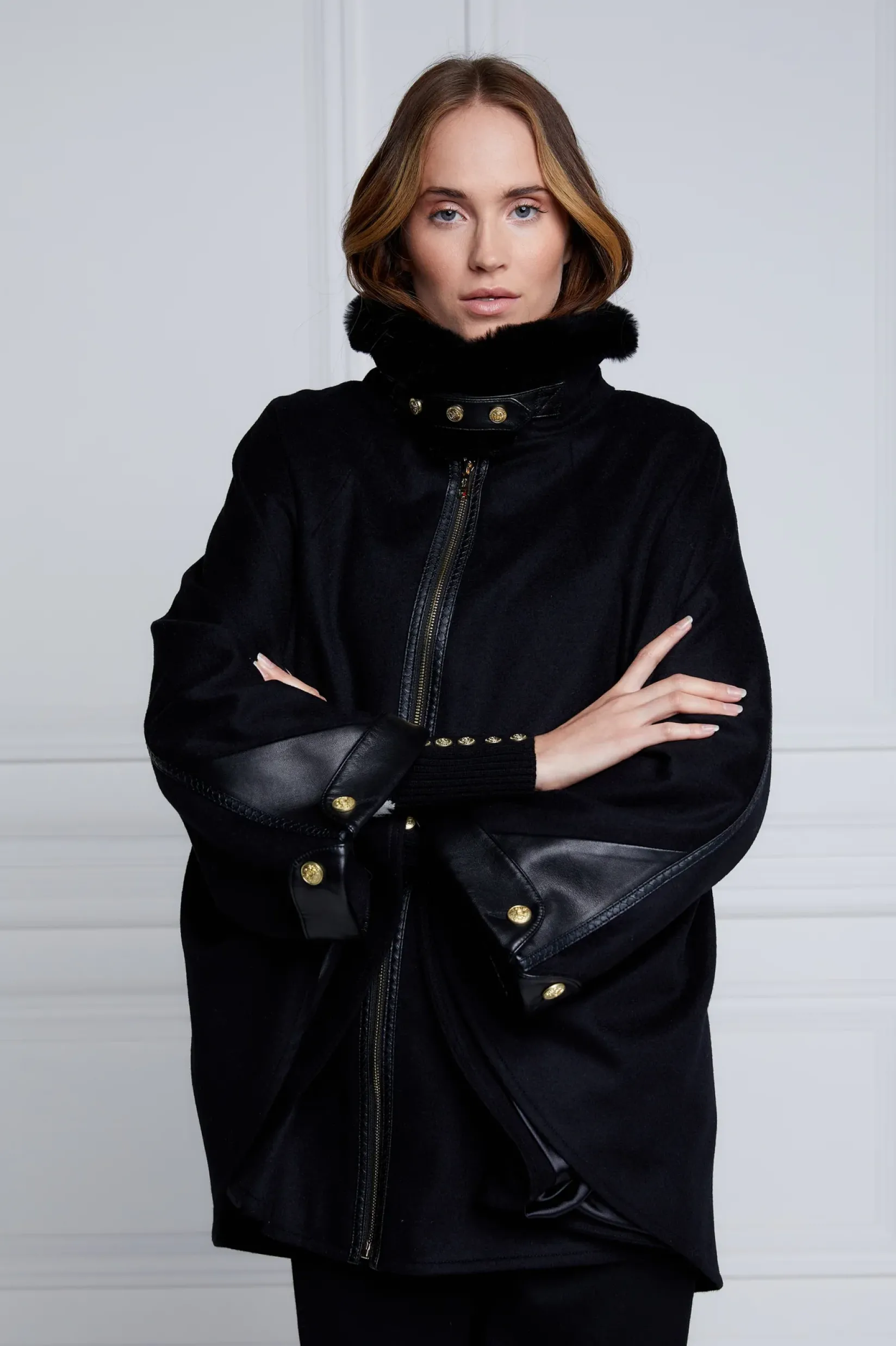 Holland Cooper Capes-Chiltern Cape Soft Black