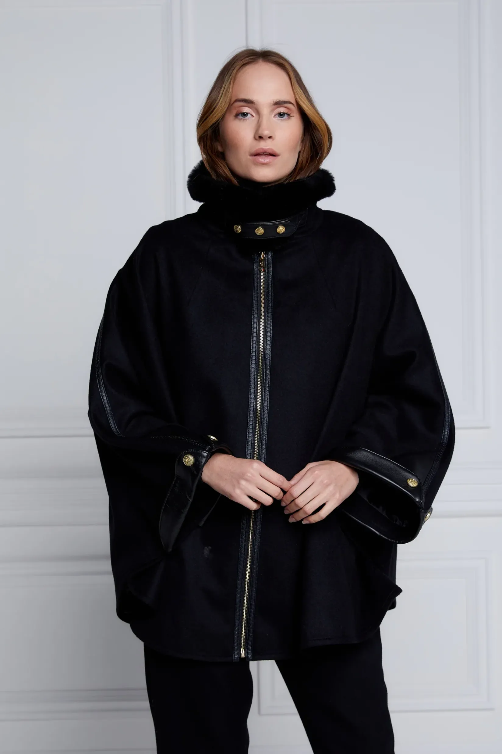 Holland Cooper Capes-Chiltern Cape Soft Black