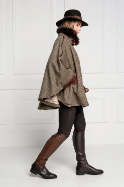 Holland Cooper Capes-Chiltern Cape Bourbon Tweed