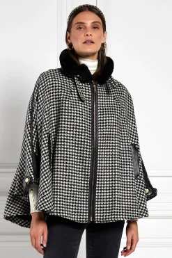 Holland Cooper Capes|In Stock Tailoring-Chiltern Cape Houndstooth
