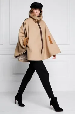 Holland Cooper Capes|Bump Friendly Collection-Chiltern Cape Camel
