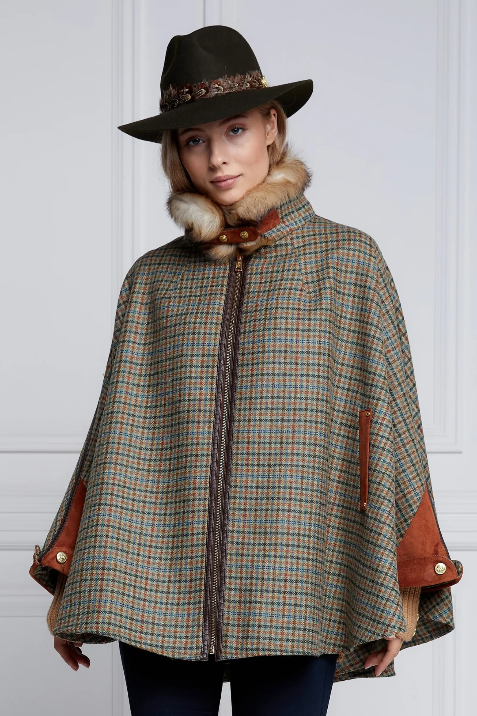 Holland Cooper Capes-Chiltern Cape Bredon Tweed