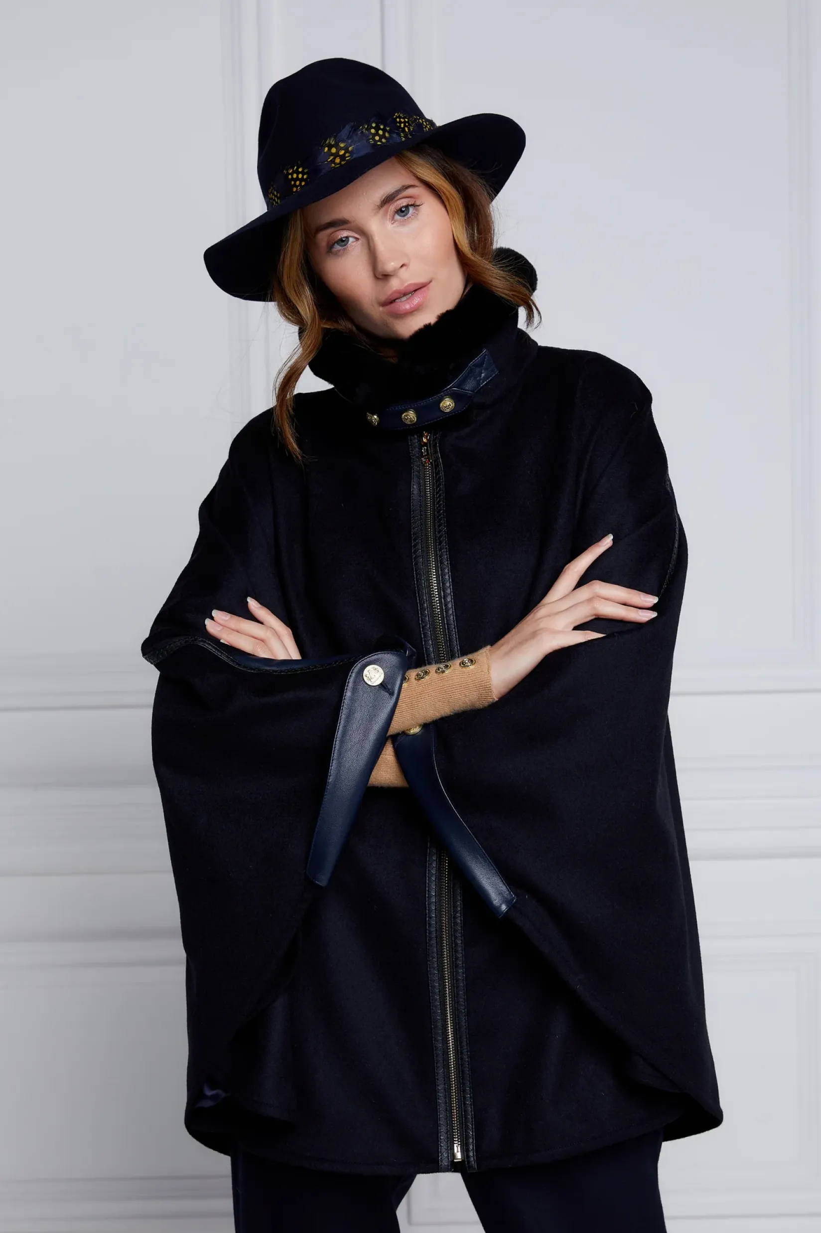 Holland Cooper Capes-Chiltern Cape Soft Navy
