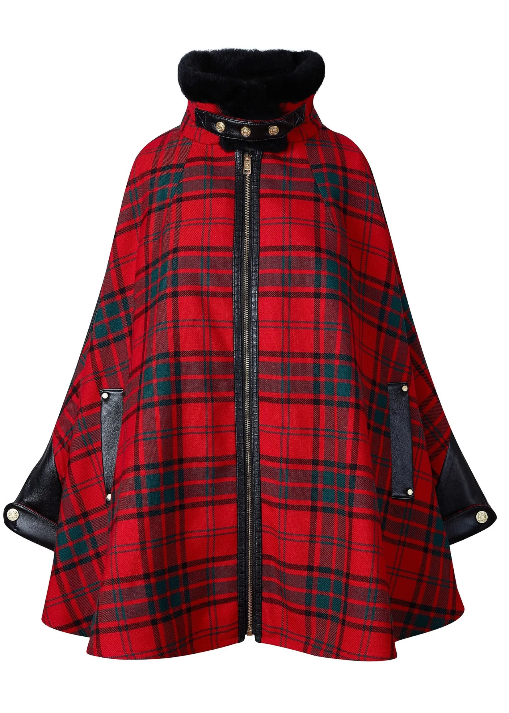 Holland Cooper Capes-Chiltern Cape Red Tartan